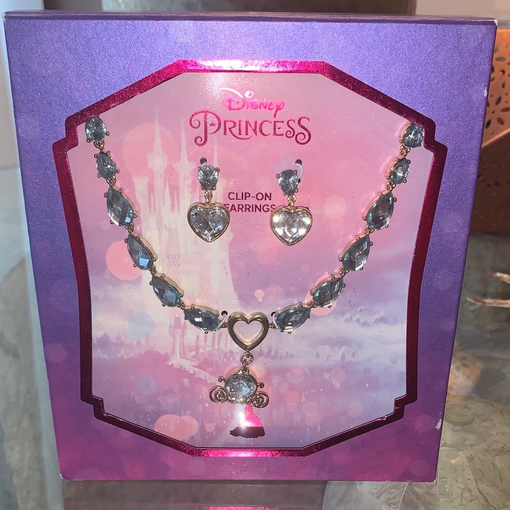 Disney Princess Silver and Blue Necklace Set (Cinderella) - Picture 3 of 3